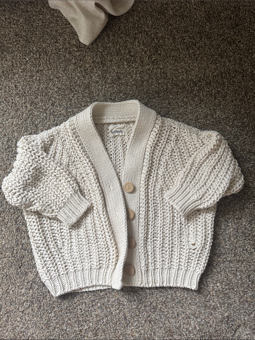 babaa Cotton Button Cardigan